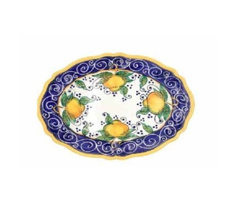 ceramic oval serving plate 1pc
