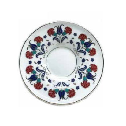 istanbul double carnation saucer set of 6
